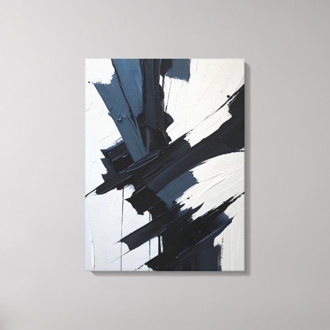 Impresión de lienzo de pintura abstracta moderna (Anverso)