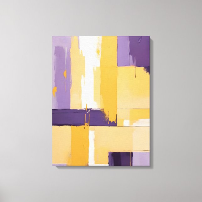 Impresión de lienzo de pintura abstracta moderna (Anverso)