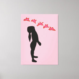 Impresión de lienzo de pintura abstracta sin guerr