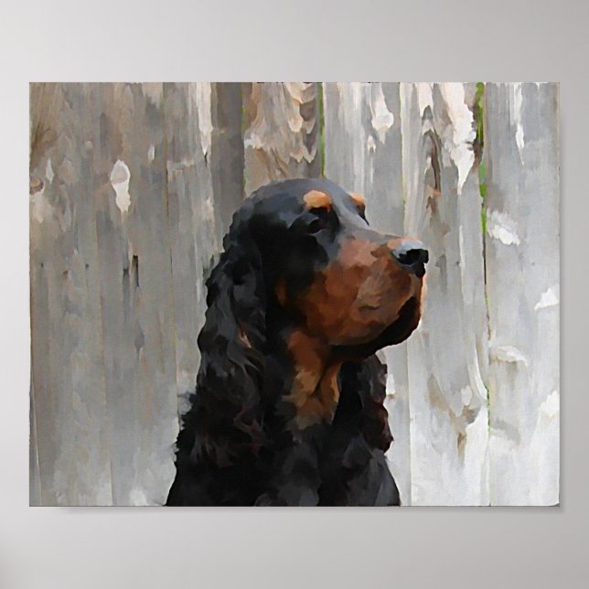 Impresión de lienzo de pintura de cabezal de Gordo (Frente)