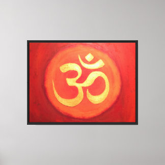 Impresión de lienzo de pintura Om
