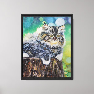 Impresión de lienzo de pintura para gatos de gatit