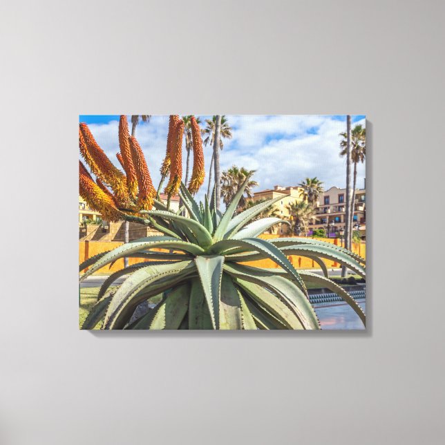 Impresión de lienzo de plantas y flores de Aloe Ve (Anverso)