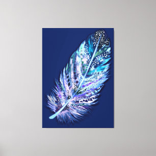 Impresión de lienzo de plumas - Sus colores