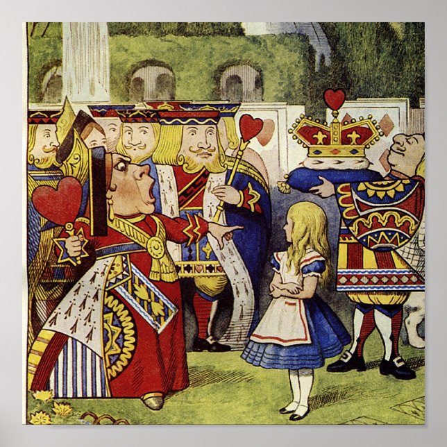 Impresión de lienzo de Reina de Corazones (Frente)