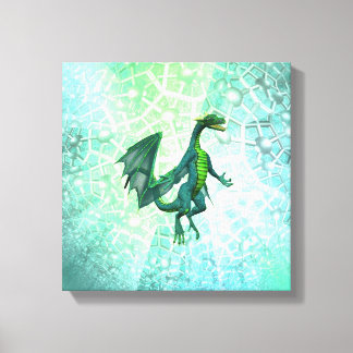Impresión de lienzo de respiración de dragones