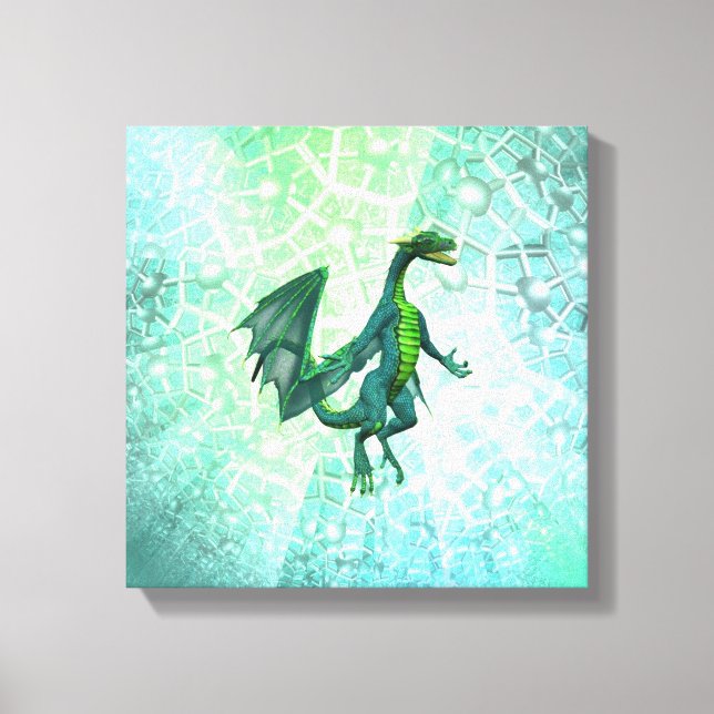 Impresión de lienzo de respiración de dragones (Anverso)