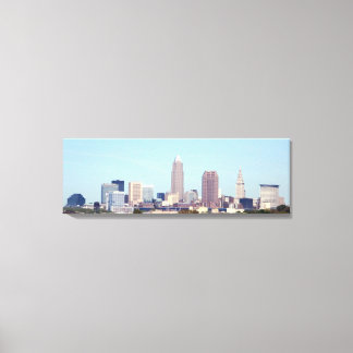 Impresión de lienzo de skyline clásico de Clevelan
