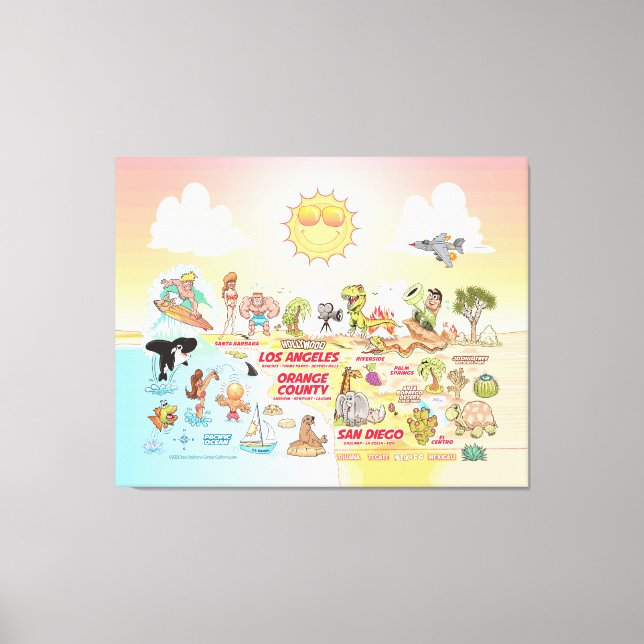 Impresión de lienzo de SoCal Sunny (Anverso)