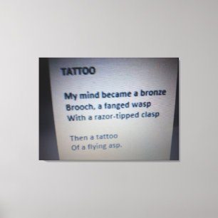 Impresión de lienzo de tatuajes