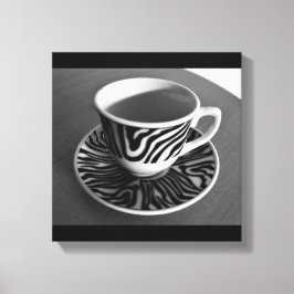 Impresión de lienzo de tiempo de café