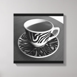 Impresión de lienzo de tiempo de café