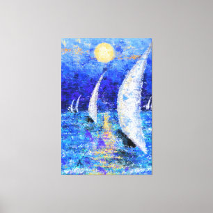 Impresión de lienzo de vela de Regatta - Pintura