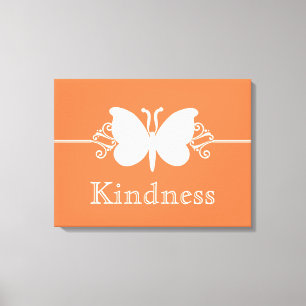 Impresión de lienzo de virtudes de mariposa coral