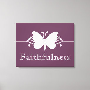 Impresión de lienzo de virtudes de mariposa de ber