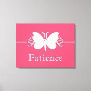 Impresión de lienzo de virtudes de mariposa magent
