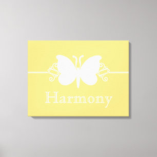 Impresión de lienzo de virtudes de mariposa suave 