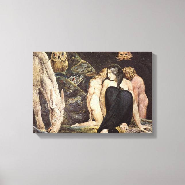 Impresión de lienzo de William Blake Hecate (Anverso)