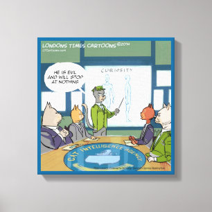 Impresión de lienzo divertida para el enemigo natu