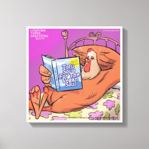 Impresión de lienzo divertido Vegan Soul