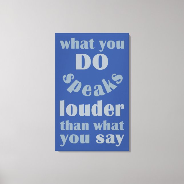 Impresión de lienzo Do vs. Say personalizado (Anverso)