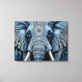 Impresión de lienzo: Elefante azul africano