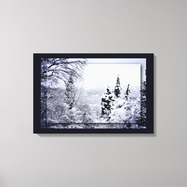 Impresión de lienzo en el lago Nojiri (Anverso)