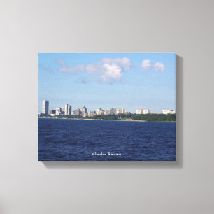 Impresión de lienzo en el Skyline de Milwaukee
