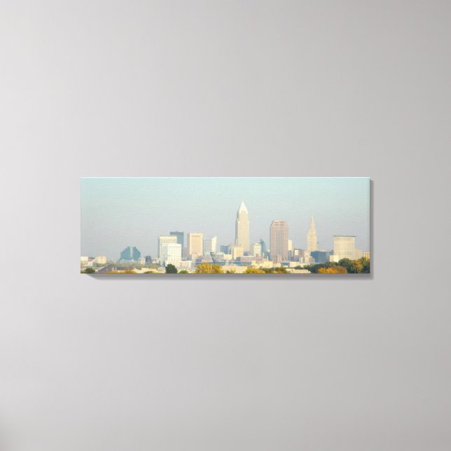 Impresión de lienzo en línea de skyline de Ohio La (Anverso)