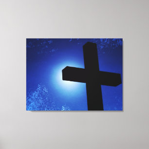 Impresión de lienzo enrollado iluminado por luna