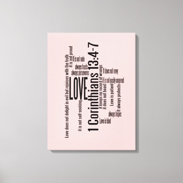 Impresión de lienzo envuelto - Amor es la combinac (Anverso)