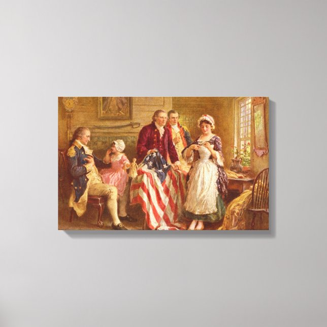 Impresión de lienzo envuelto Betsy Ross (Anverso)