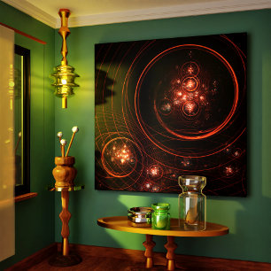 Impresión de lienzo envuelto con arte de resumen d