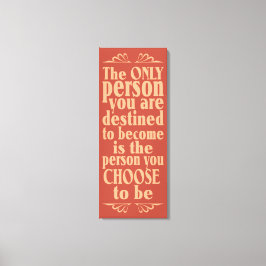 Impresión de lienzo envuelto con ELECCIÓN motivaci