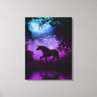 Impresión de lienzo envuelto con unicornio encanta