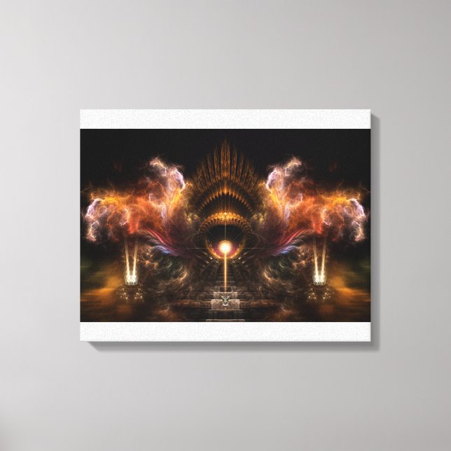 Impresión de lienzo envuelto de arte fractal de to (Anverso)