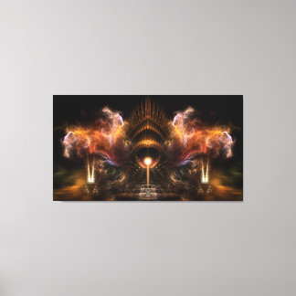 Impresión de lienzo envuelto de arte fractal de to