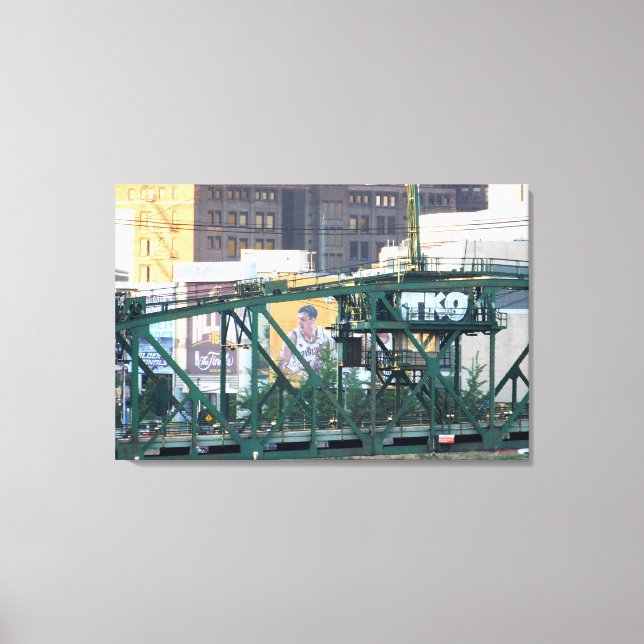 Impresión de lienzo envuelto de Cleveland Ohio TKO (Anverso)