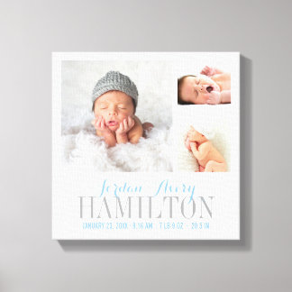 Impresión de lienzo envuelto de Collage de fotos d