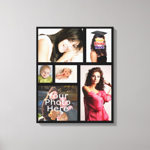 Impresión de lienzo envuelto en Collage de fotos p