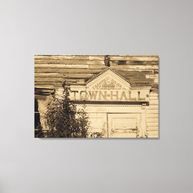 Impresión de lienzo envuelto en Rótulo del ayuntam (Anverso)