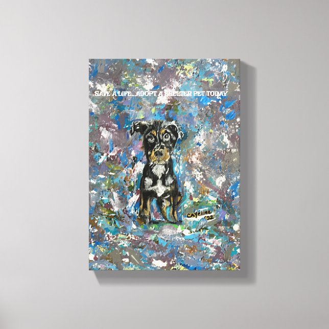 Impresión de lienzo estirado (Anverso)