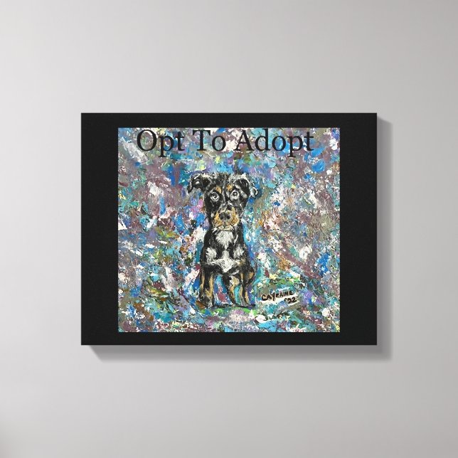 Impresión de lienzo estirado (Anverso)