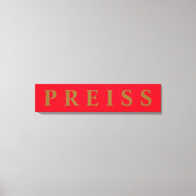 Impresión de lienzo estirado (Anverso)