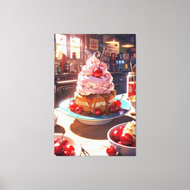 Impresión de lienzo estirado (Anverso)