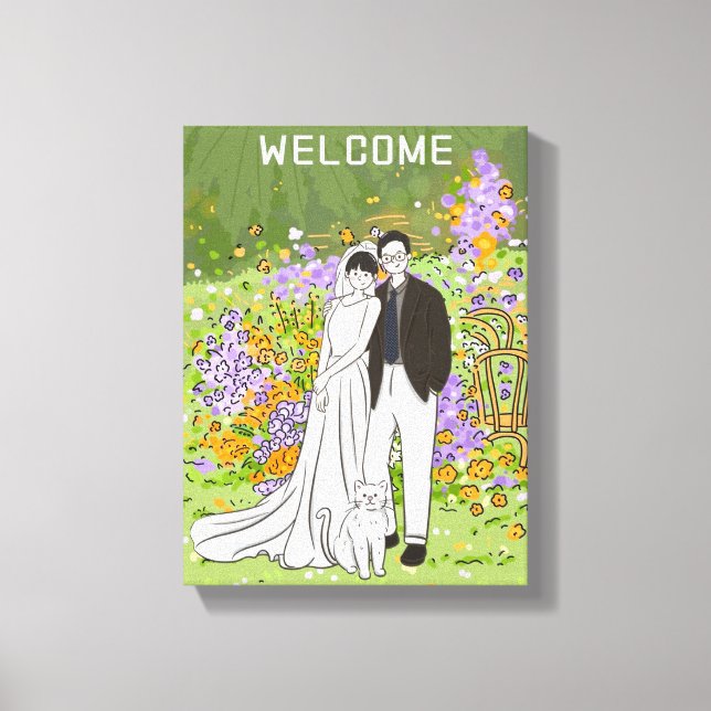 Impresión de lienzo estirado (Anverso)