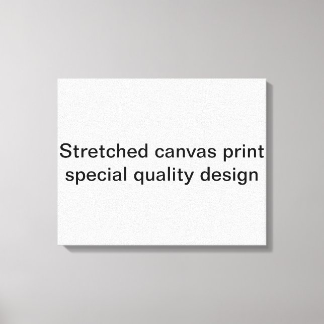 Impresión de lienzo estirado (Anverso)