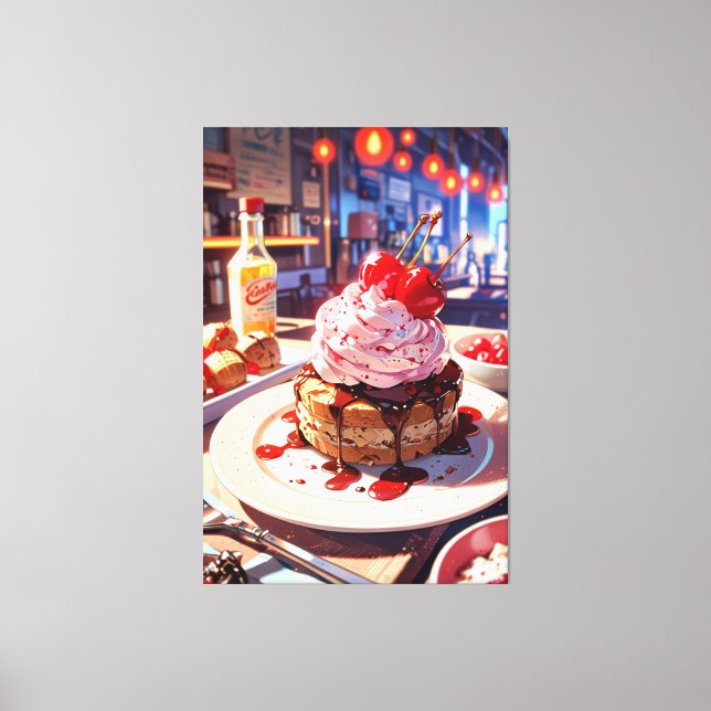 Impresión de lienzo estirado (Anverso)