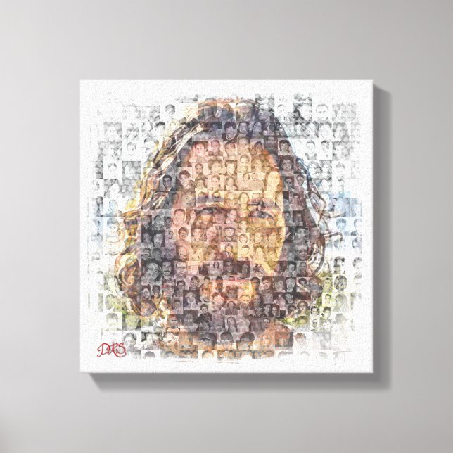 Impresión de lienzo estirado 12x12 de la humanidad (Anverso)