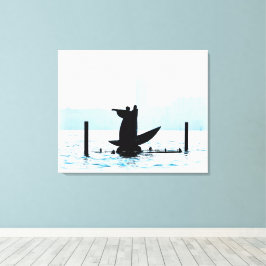 Impresión de lienzo estirado a mano